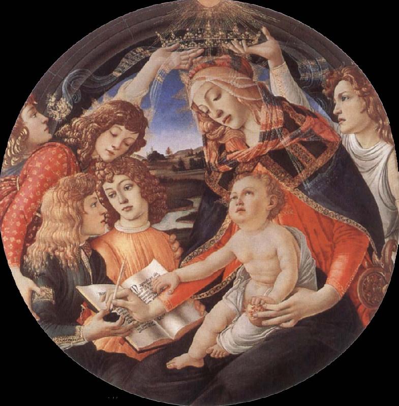 Sandro Botticelli Madonna of the Magnificat Sweden oil painting art